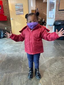 Girl in Christmas Coat